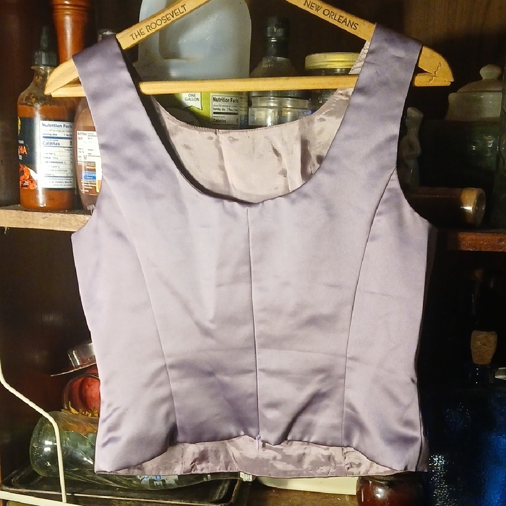 Michaelangelo Lavender Sleeveless Blouse Size - 8